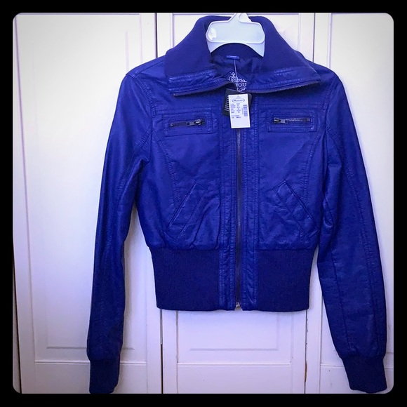 Jou Jou NWT Bomber Jacket Super Cute Sz Small - Picture 1 of 9